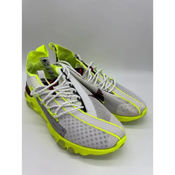 Nike React ISPA Sneakers Platinum Volt Running Shoes CT2692 002 Men's Size 9 - Picture 11 of 12